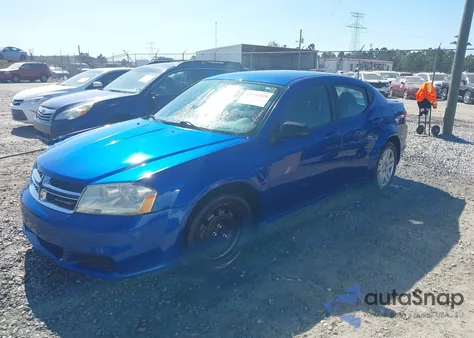 2014 Dodge Avenger Se из США, поврежденный, VIN 1C3CDZAB4EN162573